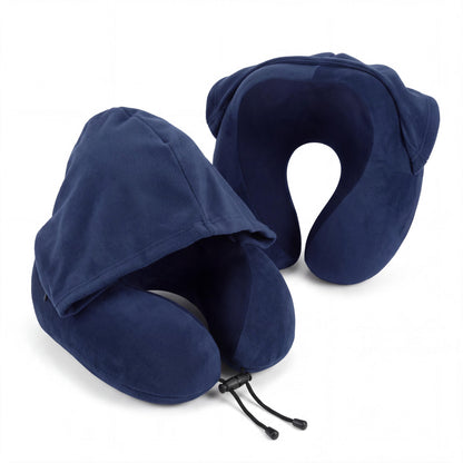 Neck Pillow with Hood for Rest