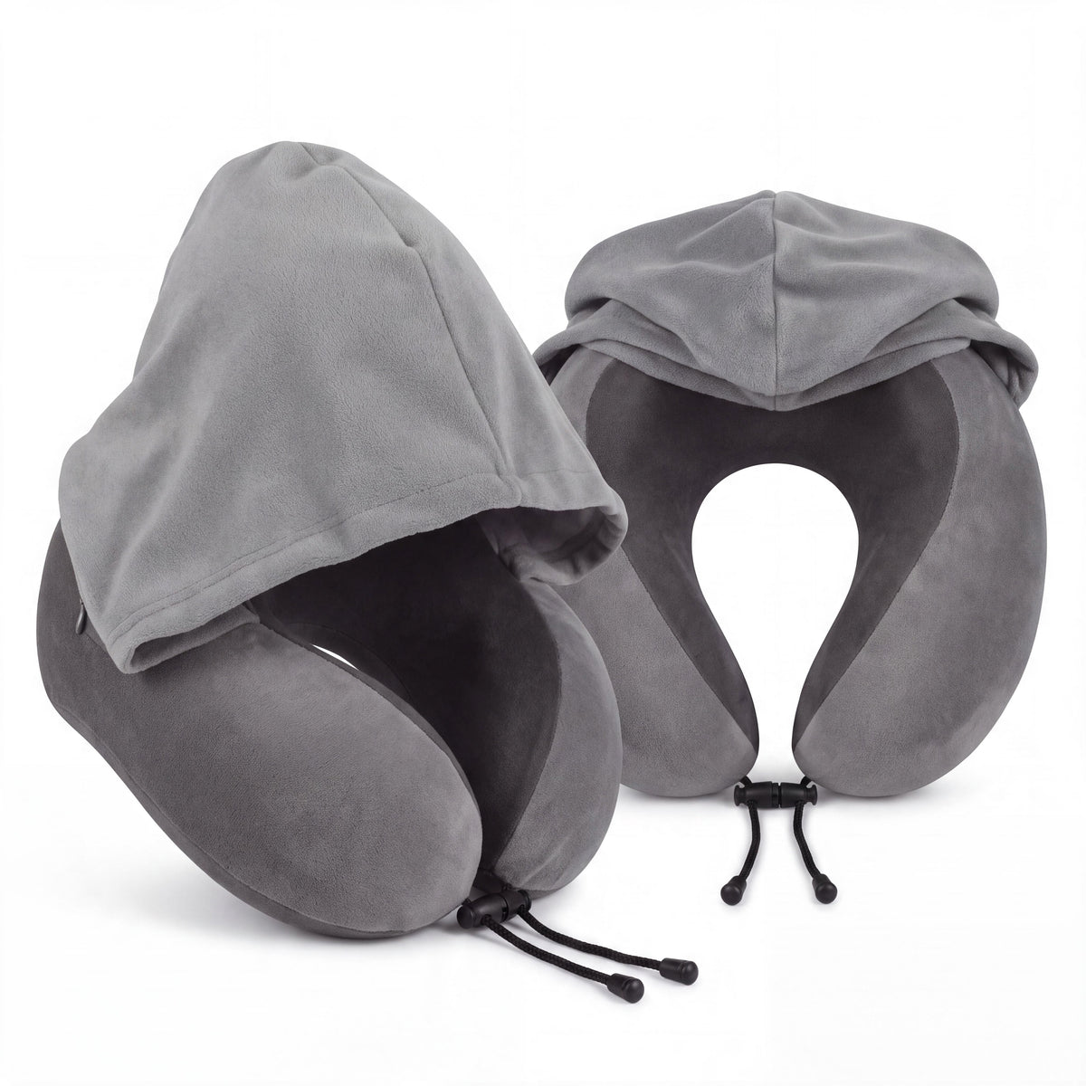Neck Pillow with Hood for Rest